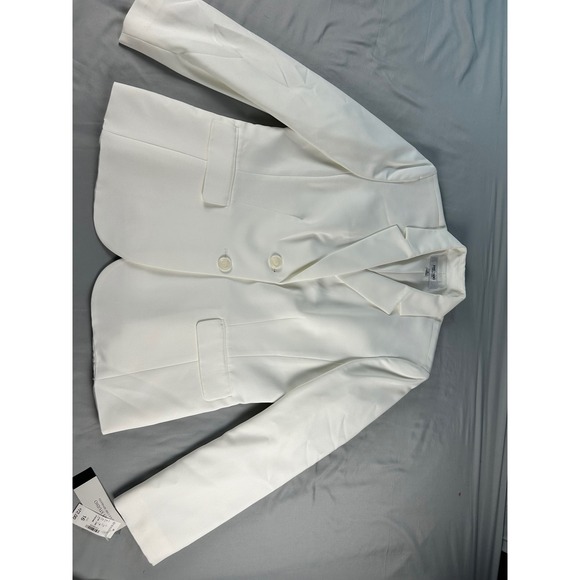 Jones Studio Separates Womens White 2 Piece Skirt Suit Blazer Set Size 16 NEW - Picture 4 of 16